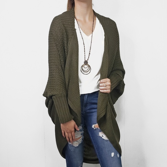 batwing cardigan sweater